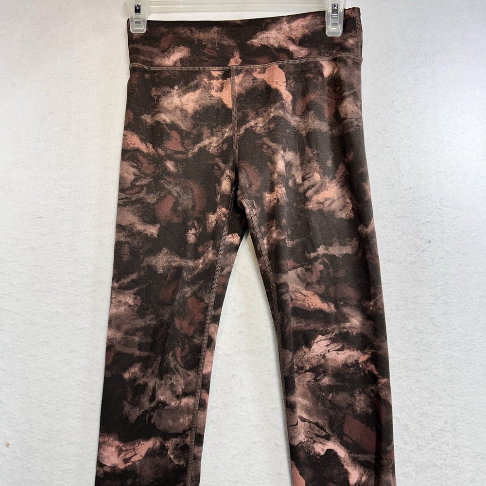 Athleta Youth Girls Yoga Pants Size 14 Brown Tie Dye